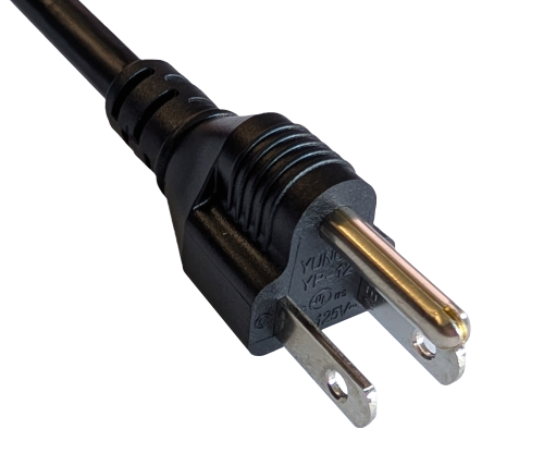 Netzkabel Amerika USA NEMA 5-15P, Typ B auf C19