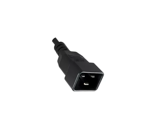Y-cold appliance cable 2x C13 to C20, 1.5mm², extension, VDE, black, length 2.00m