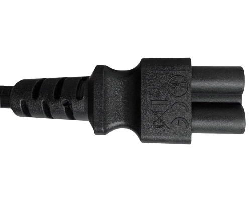 Napajalni kabel Brazilija tip N do C5, 0,75 mm², INMETRO, črn, dolžina 1,80 m