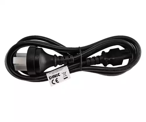 Voedingskabel China type I naar C5, 0,75mm², CHN 3pin/IEC 60320-C5, CCC, zwart, lengte 1,80m