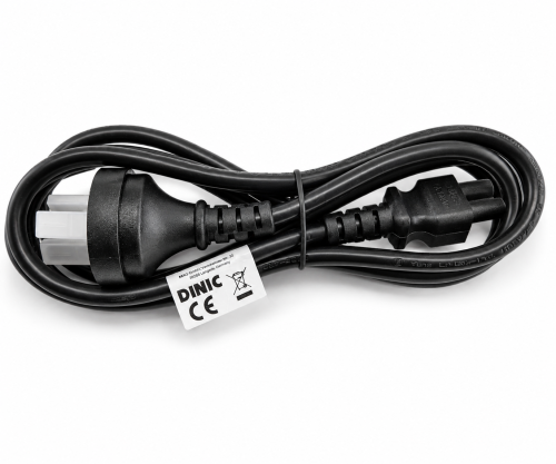Voedingskabel China type I naar C5, 0,75mm², CHN 3pin/IEC 60320-C5, CCC, zwart, lengte 1,80m