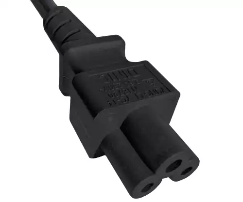 Netzkabel Dänemark Typ K 90° auf C5, 0,75mm²,