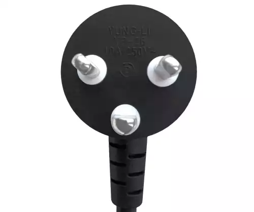 Maitinimo kabelis Danija, K 90°-C5 tipo, 0,75 mm², patvirtinimai: VDE/DEMKO, juodos spalvos, ilgis 1,80 m