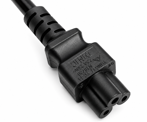 Netzkabel Dänemark Typ K 90° auf C5, 0,75mm²,