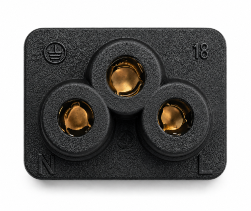 Cablu de rețea Danemarca tip K 90° la C5, 0,75mm², omologări: VDE/DEMKO, negru, lungime 1,80m