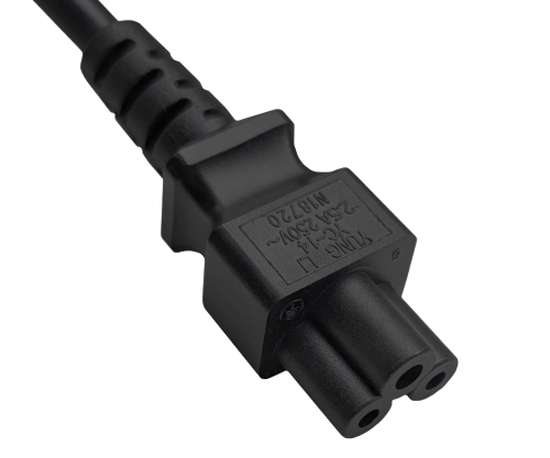 Netkabel Israël type H naar C5, 0,75mm², goedkeuring: SII, zwart, lengte 1,80m