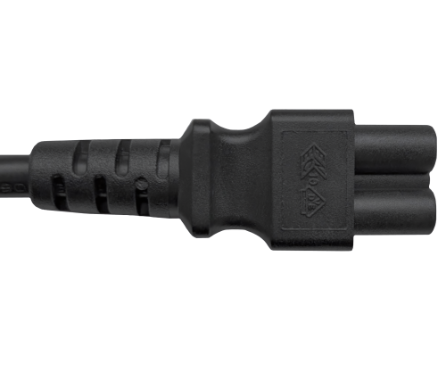 Netkabel Israël type H naar C5, 0,75mm², goedkeuring: SII, zwart, lengte 1,80m