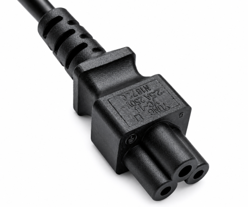 Câble d'alimentation Israël type H sur C5, 0,75mm², homologation : SII, noir, longueur 1,80m