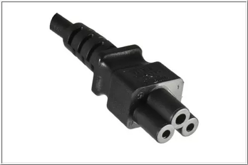 Power cable Italy type L to C5, 0,75mm², approval: IMQ, black, length 1.80m