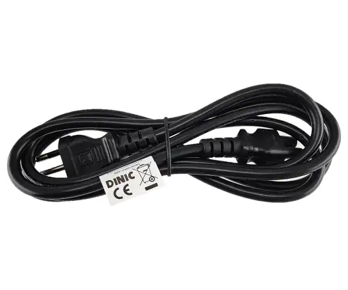 Câble d'alimentation Italie type L sur C5, 0,75mm², homologation : IMQ, noir, longueur 1,80m