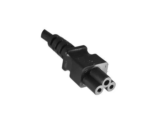 Mains cable Japan type B to C5, 0.75mm², approvals: JET/PSE, VCTF, black, length 1.80m
