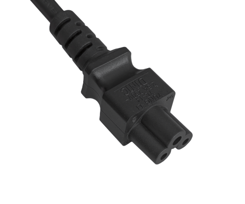 Netkabel Korea CEE 7/4 tot C5, 0,75mm², keurmerk: KTL, zwart, lengte 1,80m