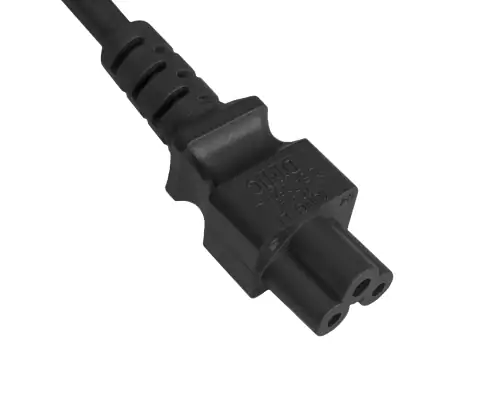 Netzkabel Korea CEE 7/4 auf C5, 0,75mm², Zulassung: KTL, schwarz, Länge 1,80m