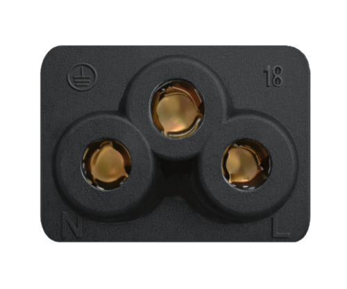 Netkabel Korea CEE 7/4 tot C5, 0,75mm², keurmerk: KTL, zwart, lengte 1,80m