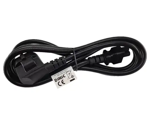 Netzkabel Korea CEE 7/4 auf C5, 0,75mm², Zulassung: KTL, schwarz, Länge 1,80m