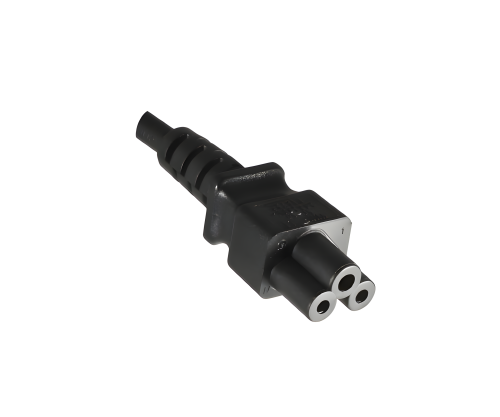 Kaltgerätekabel C14 auf C5, 0,75mm², Verlängerung, VDE, schwarz, Länge 1,80m