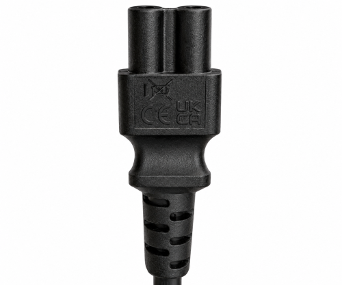 Καλώδιο δικτύου Αγγλίας τύπου G 3A έως C5, 0.75mm², έγκριση: ASTA, μαύρο, μήκος 1.80m