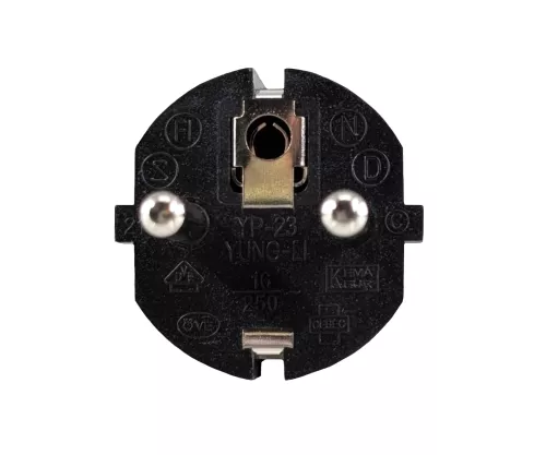 Мрежов кабел Europe CEE 7/7 до C5, 0.75mm², VDE, черен, дължина 1.80m