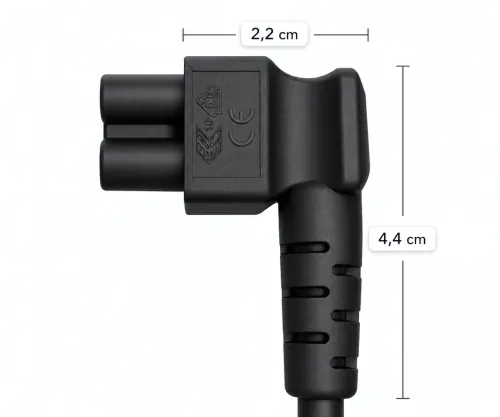 Cablu de rețea Elveția tip J (parțial izolat) la C5 90°, 0.75mm², omologare: SEV, negru, lungime 3.00m