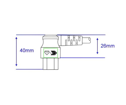 Cabo de rede Suíça tipo J (parcialmente isolado) para C5 90°, 0,75mm², homologação: SEV, preto, comprimento 3,00m