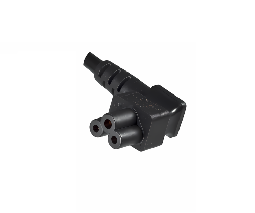 Cavo di rete Inghilterra UK tipo G 5A a C5 90°, 0,75 mm², omologazione: ASTA, nero, lunghezza 1,80 m