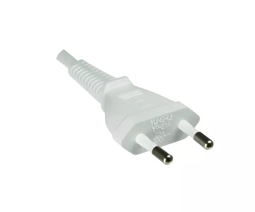 Netzkabel Eurostecker Typ C auf C7, 0,75mm², weiß