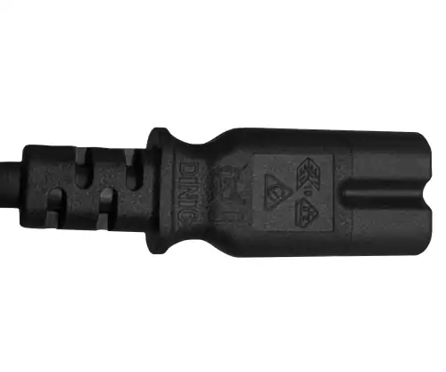 Maitinimo kabelis Australija I tipo C7, 0,75 mm², SAA, juodas, 1,80 m ilgio