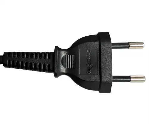 Maitinimo kabelis Brazilijos C-C7 tipo, 0,75 mm², INMETRO, juodas, 1,80 m ilgio