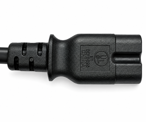 Cablu de alimentare Brazilia tip C la C7, 0,75mm², INMETRO, negru, lungime 1,80m