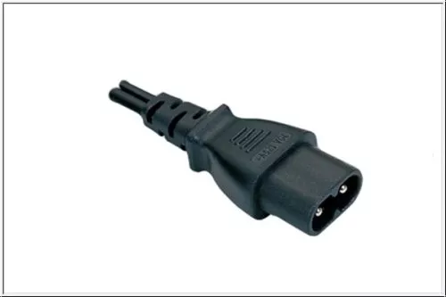 Netzkabel C8 auf C7 Verlängerung, 0,75mm², VDE, schwarz, Länge 2,00m