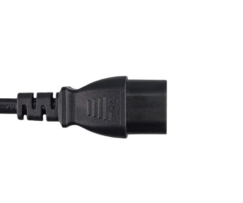 Netzkabel C8 auf C7 Verlängerung, 0,75mm², VDE, schwarz, Länge 2,00m