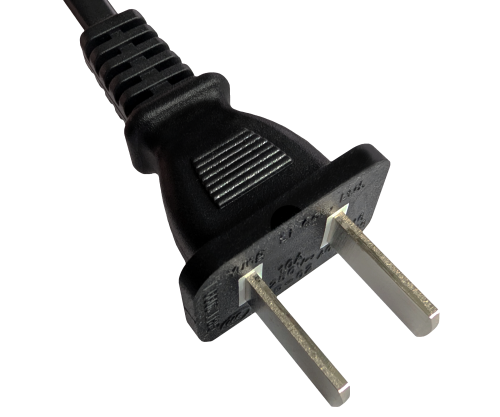 Netzkabel China NEMA 1-15P, Typ A auf C7,