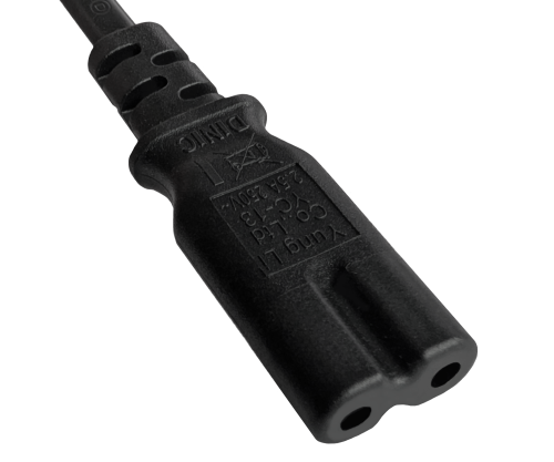 Netzkabel China NEMA 1-15P, Typ A auf C7,