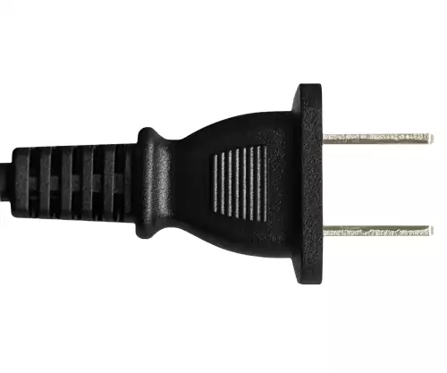 Stroomkabel China NEMA 1-15P, type A tot C7, 0,75mm², goedkeuring: CCC, zwart, lengte 1,80m