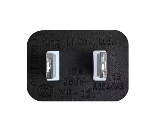 Stroomkabel China NEMA 1-15P, type A tot C7, 0,75mm², goedkeuring: CCC, zwart, lengte 1,80m