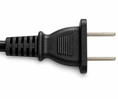 Stroomkabel China NEMA 1-15P, type A tot C7, 0,75mm², goedkeuring: CCC, zwart, lengte 1,80m