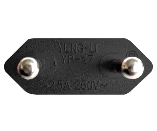 Καλώδιο δικτύου Israel τύπου C έως C7, 0,75mm², έγκριση: SII, μαύρο, μήκος 1,80m