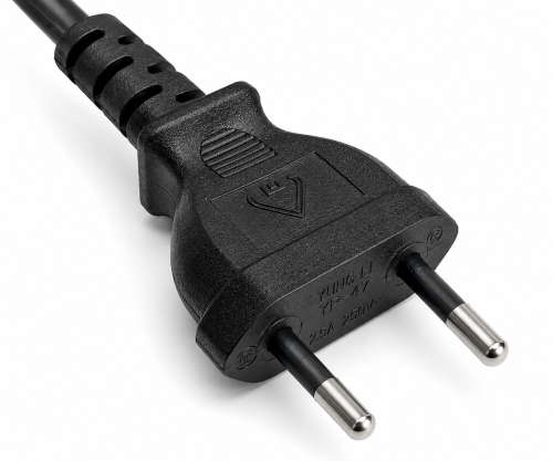 Câble d'alimentation Israël type C sur C7, 0,75mm², homologation : SII, noir, longueur 1,80m
