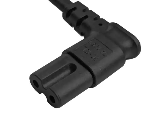 Câble secteur Japon type A sur C7 90° (gauche, droite), VCTFK, homologation : PSE, JET, noir, longueur 1,80m