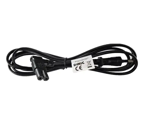 Power cable KOREA 2pin to C7 90°, 0.75mm², approval: KC mark (KTL), black, length 1.80m
