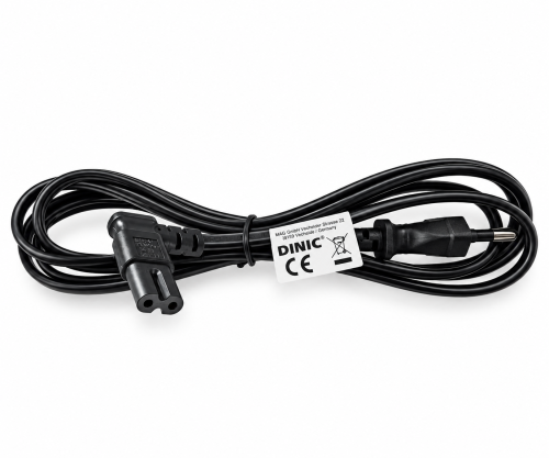 Power cable KOREA 2pin to C7 90°, 0.75mm², approval: KC mark (KTL), black, length 1.80m