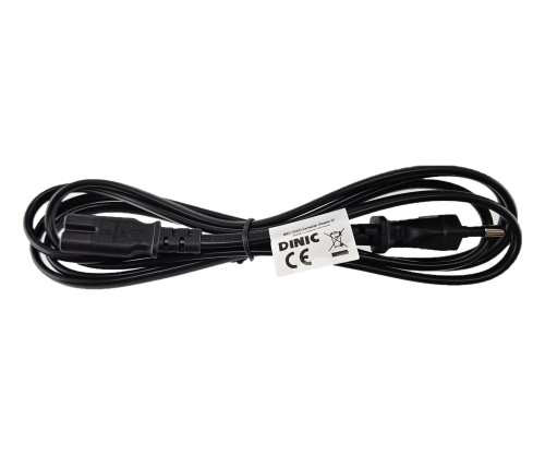 Cabo de alimentação KOREA 2pinos para C7, H05VVH2-F, 0,75mm², KOR 2pinos/IEC 60320-C7, KTL, preto, comprimento 1,80m