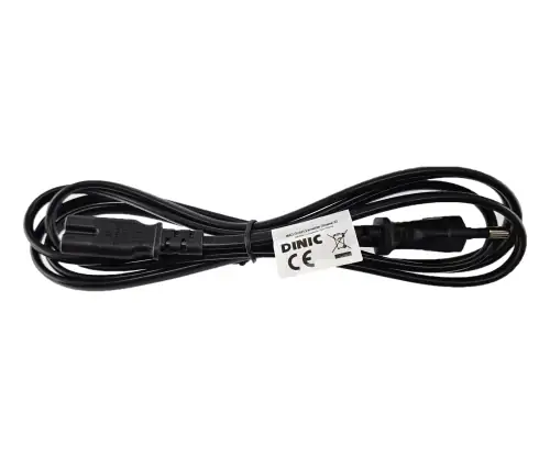 Cable de alimentación COREA de 2 clavijas a C7, H03VVH2-F, 0,75 mm², homologación: marca EK (KTL), negro, longitud 1,80 m