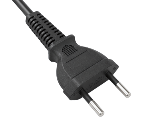 Καλώδιο δικτύου τύπου C Switzerland έως C7, 0,75mm², CH 2-pin, IEC 60884-1, SEV, μαύρο, μήκος 1,80m