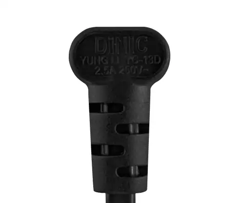 Mains cable England UK type G 3A to C7 angled (bottom), 0.75mm², approval: ASTA, black, length 1.80m