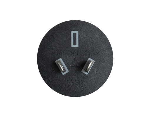 Cabo de alimentação Austrália tipo I para C7 90° inferior, 0,75mm², SAA, preto, comprimento 2,00m