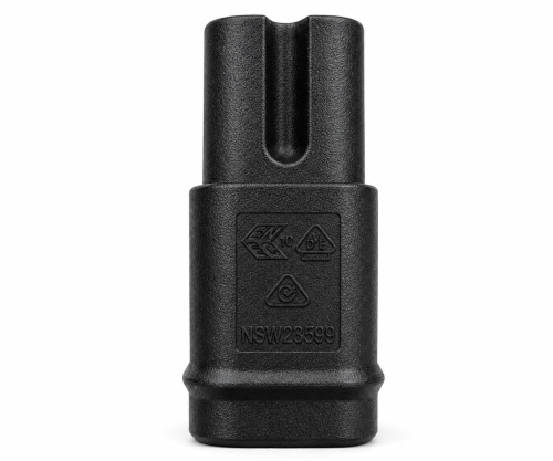 Cablu de rețea Australia tip I la C7 90° jos, 0.75mm², SAA, negru, lungime 2.00m