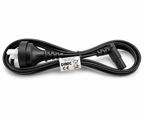 Cablu de rețea Australia tip I la C7 90° jos, 0.75mm², SAA, negru, lungime 2.00m