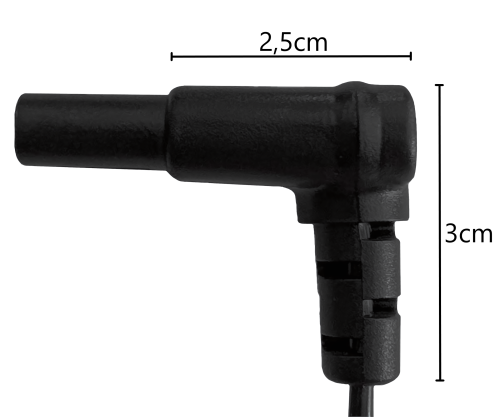 Omrežni kabel Japonska, tip A do C7 90° spodaj, homologacija: PSE, VFF, črn, dolžina 1,80 m