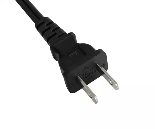 Netzkabel Amerika USA NEMA 1-15P, Typ A auf C7 90°